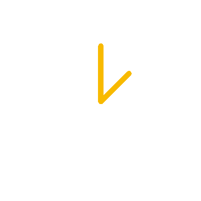 Uhr mit einem Zeiger